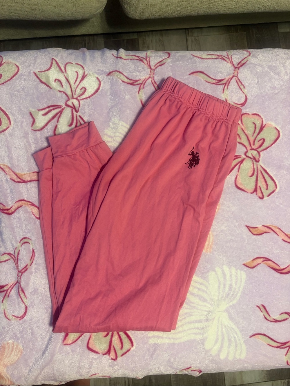 U.S. Polo Assn. Pink Sweatpants with Logo
